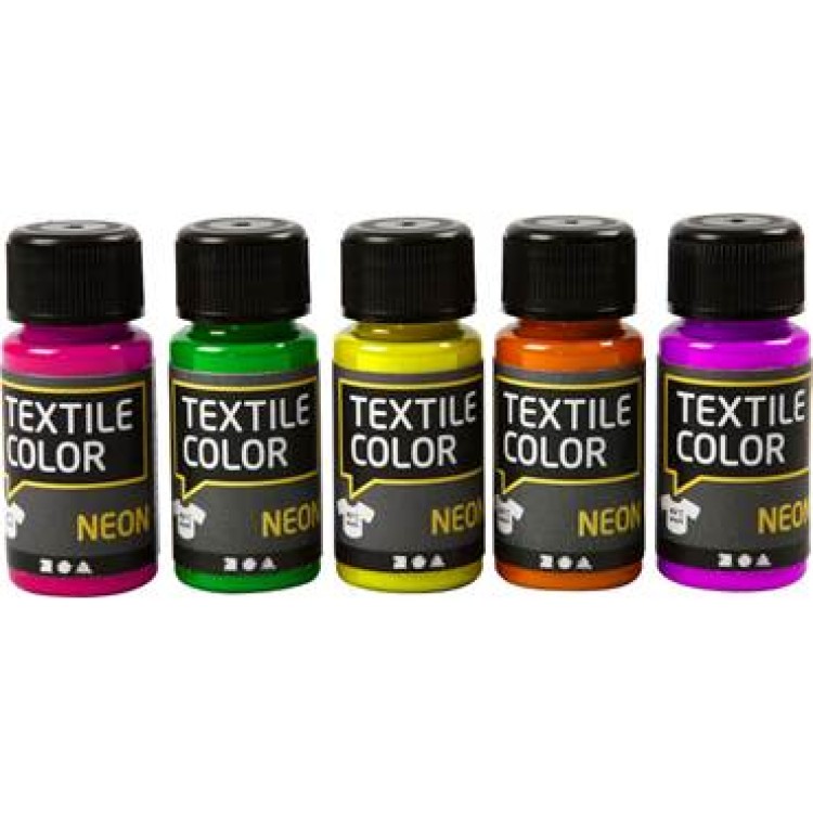 Textilfärg mixade 5x50ml Textilfärg mixade 5x50ml
