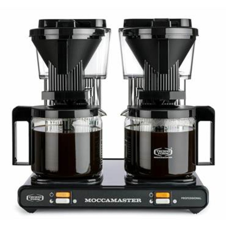 Kaffebryggare Moccamaster Professional Double Black/Silver 2x1,25L