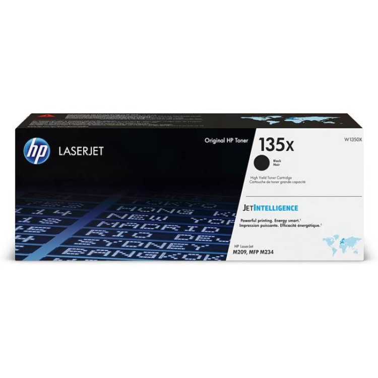 Toner HP 135X W1350X svart 2400 sidor