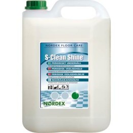 Golvrengörings-/underhållsmedel Nordex S-Clean Shine 5L 3st/kt