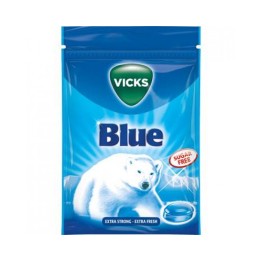 Halstasblett Vicks Blue ExtraStrong SugarFree 72g 20/fp