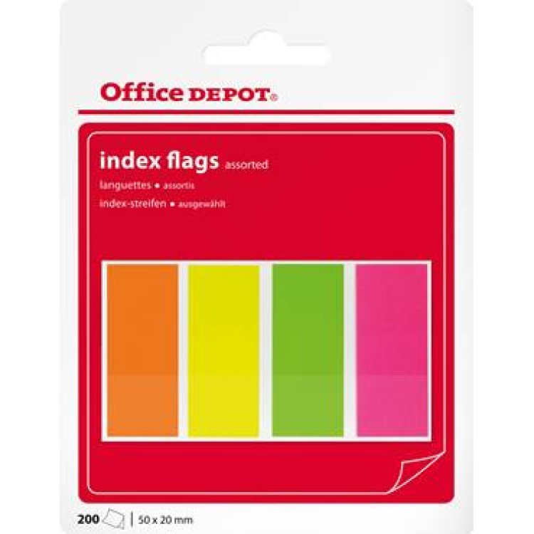 Märkflikar Office Depot papp 50x20mm 200st/fp 