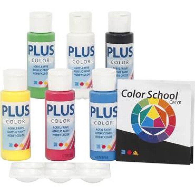 Hobbyfärg Plus Bas 6x60ml