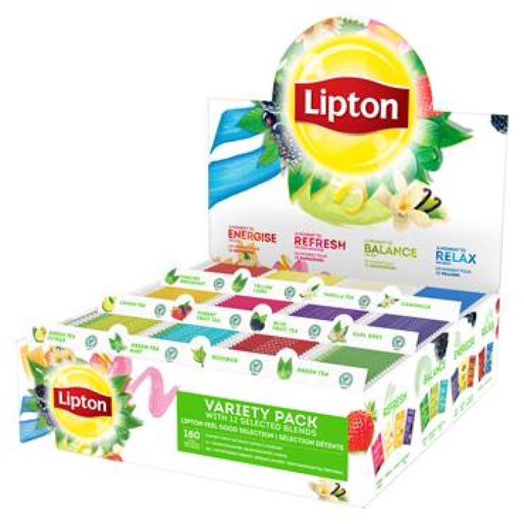 Liptons Classic Te i en Displaykartong 180-Pack