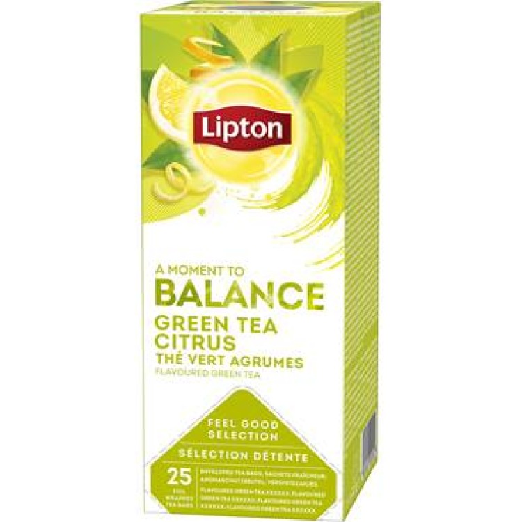 Te Liptons Green Citrus 25st/fp