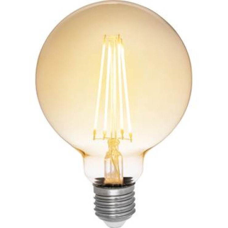 LED Filament Airam Globlampa 95mm E27 1,3W Amber