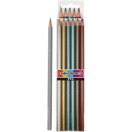 Färgpennor Colortime Metallic 6färger/fp