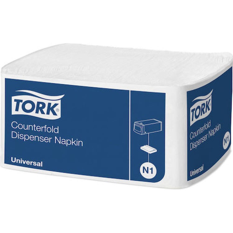 Tork Vit Dispenserservett Counterfold 4000st/kart