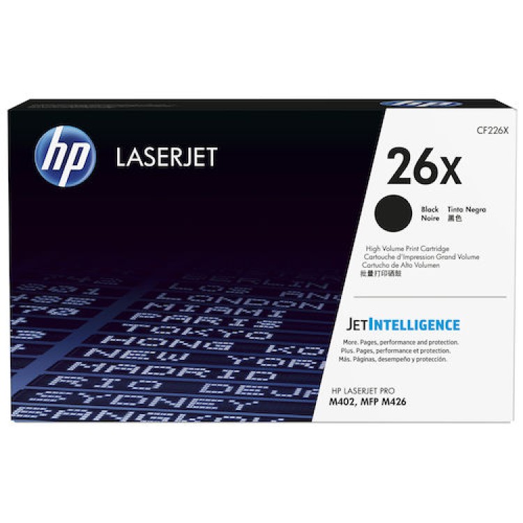 Toner HP 26X CF226X Svart