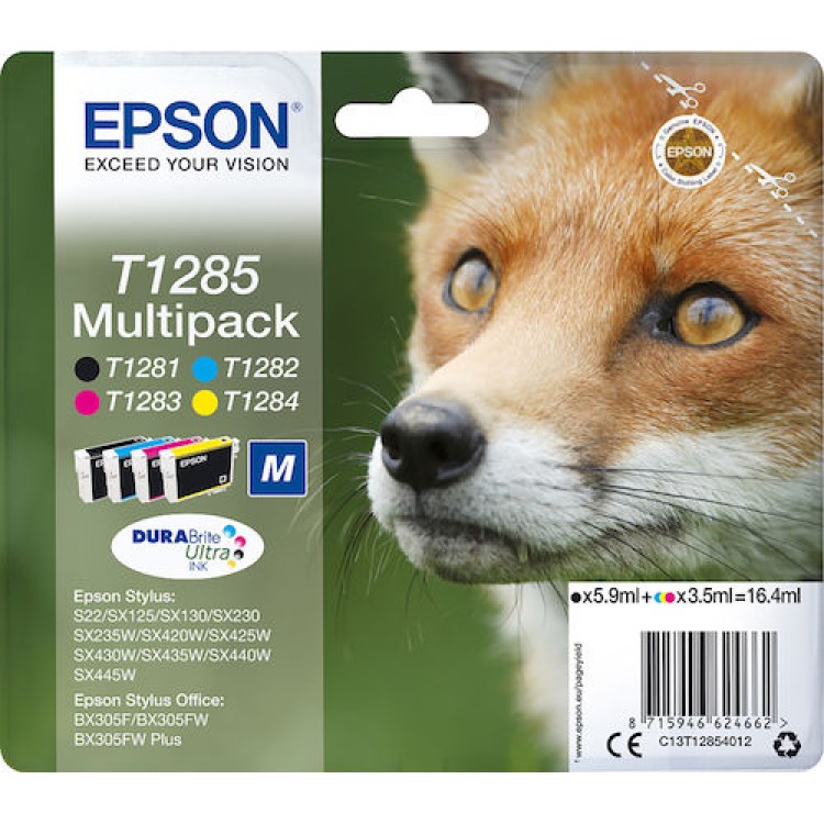 Bläckpatron Epson T1285 Multipack CMYK