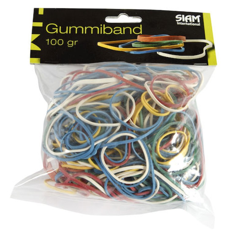 Gummiband Sorterade Storlekar 100g