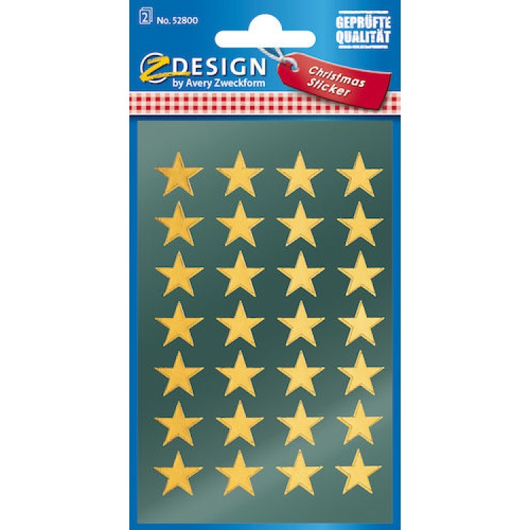 Stickers Stjärnor Guld 56st/fp