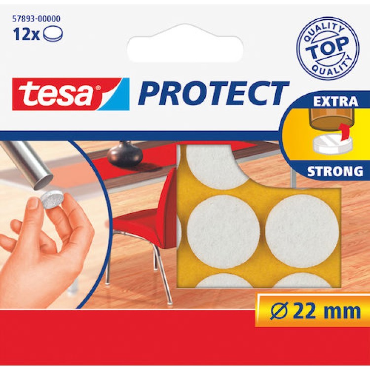 Filttassar Tesa 22mm Vit 12st/fp