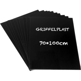 Griffelplast Svart 70x100cm 10st/fp