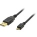 Synk/Laddkabel Typ A-Mini B 1m