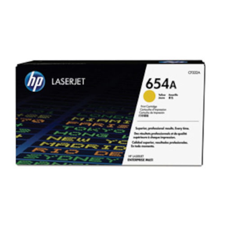 Toner HP 654A CF332A Gul