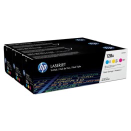 Toner HP 128A Cyan/Magenta/Gul 3st/fpk