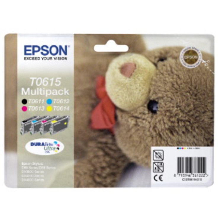 Bläckpatron Epson T0615 4-Färg