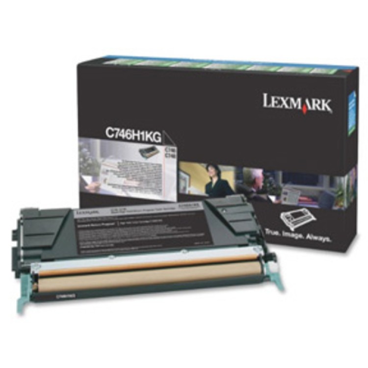 Toner Lexmark C746H1KG Svart