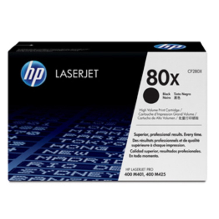 Toner HP 80X CF280X Svart