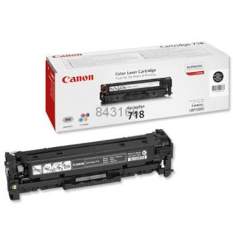 Toner Canon 718BK Svart