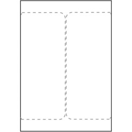 Transportetikett 2-delad 105x220mm 500ark/fp