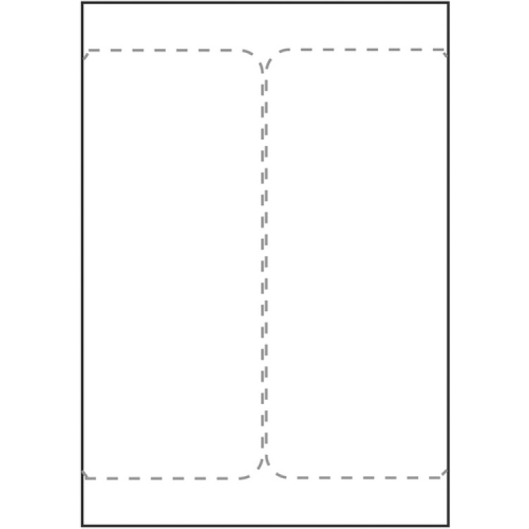 Transportetikett 2-delad 105x220mm 500ark/fp