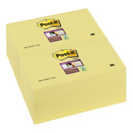 Post-it Notes Super Sticky Gul 127x76mm 12st/fp