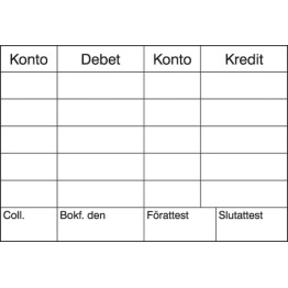 Stämpel Kontering K1104 52x76mm