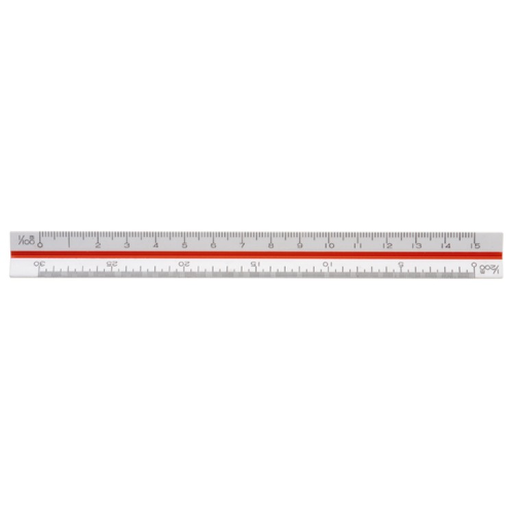 Skalstock 1:100-600 15cm