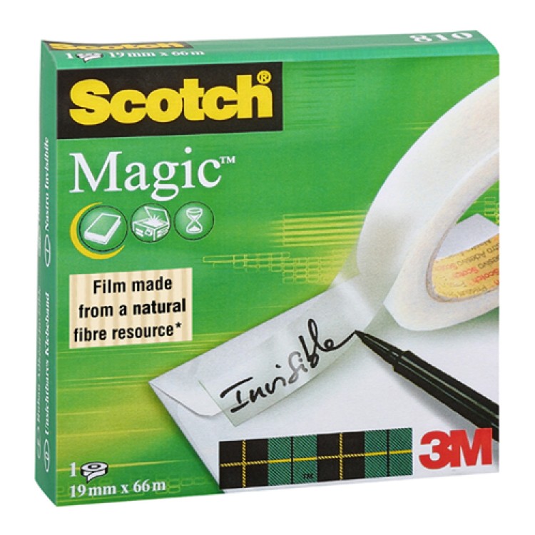 Dokumenttejp Scotch Magic 810 19mmx66m