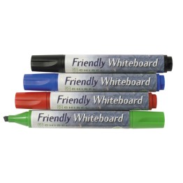 Whiteboardpenna Friendly Sned 4-Set
