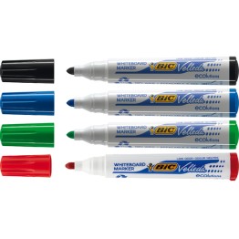 Whiteboardpenna Bic Velleda 2,5mm Rund 4-Set