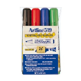 Whiteboardpenna Artline 519 Sned 5mm 4-Set