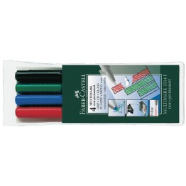 Märkpenna Faber Castell Fine Vattenlöslig 4-Set