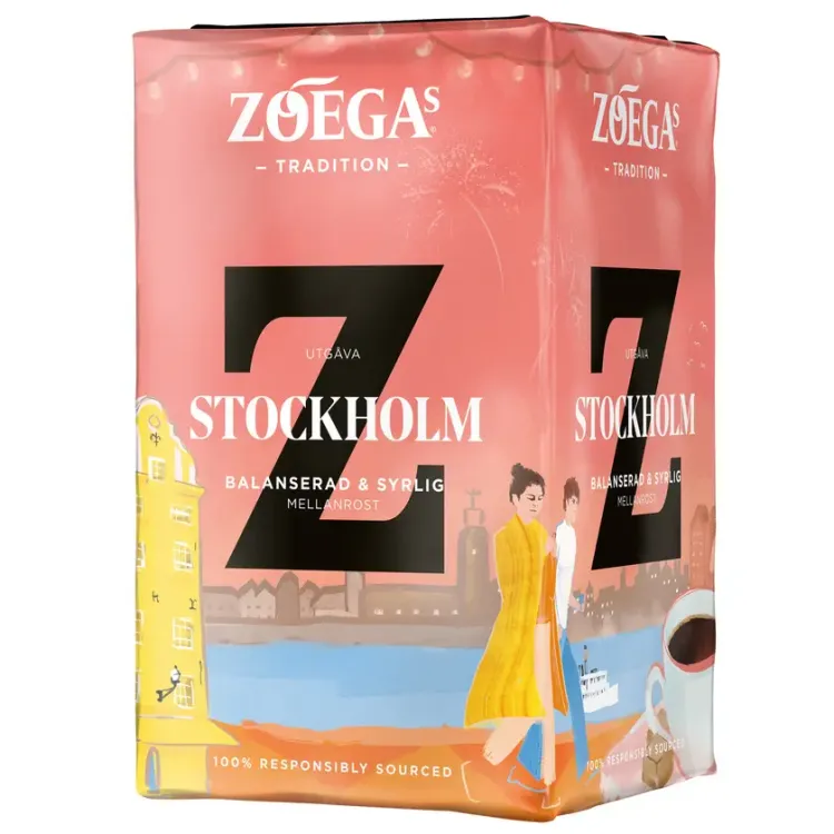 Kaffe Zoégas Stockholm Mellanrost 12x450g