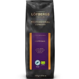 Kaffe Löfbergs Espressobönor Coppomo 8x500g