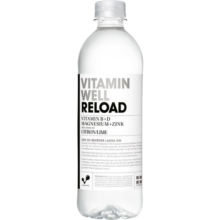 Dryck Vitamin Well Reload Citron & Lime 50cl PET inkl. pant