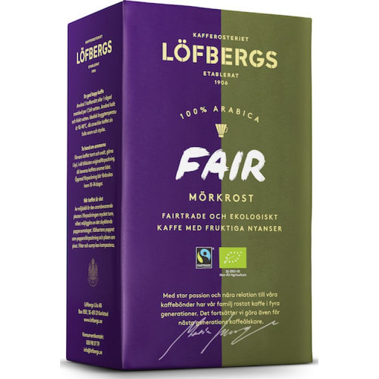 Kaffe Löfbergs Fair Mörkrost 12x450g