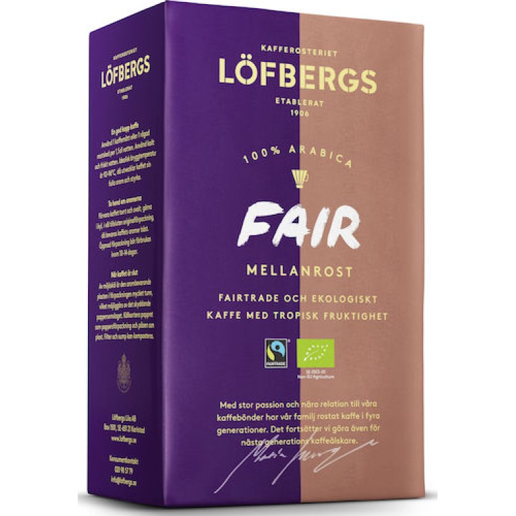 Kaffe Löfbergs Fair Mellanrost 12x450g