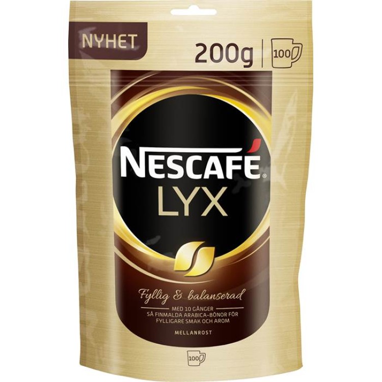 Snabbkaffe Nescafé Lyx Refill 200g 12st/fp