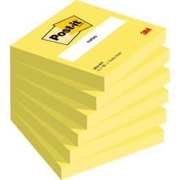 Post-it 654 76x76 mm Neongul 6-pack