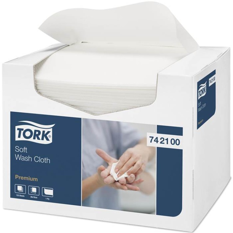 Tvättlapp Tork Mjuk 30x19cm 135st/fpk