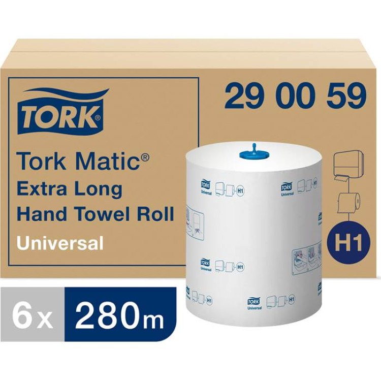 Pappershandduk Rulle Tork H1 Matic Universal extra lång 6st/fp