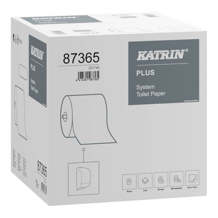 Toalettpapper Katrin Plus System 36/trp