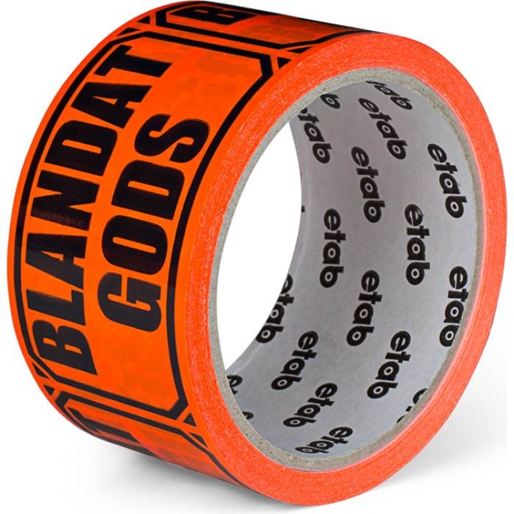 Varningstejp Blandat Gods 50mmx33m 36st/fp