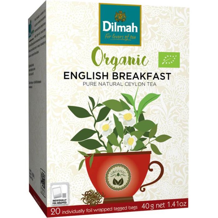 Te Dilmah English Breakfast Ekologiskt 20st/fp