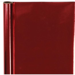 Presentpapper Creotime röd blankt 50cmx4m