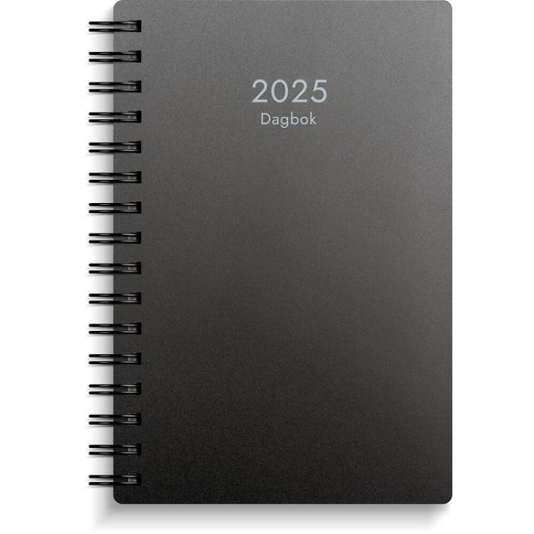Kalender Dagbok Burde svart plast