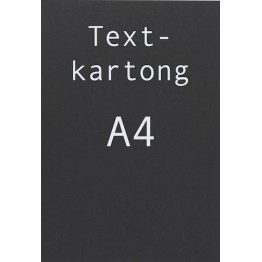 Textkartong Dubbelsidig Svart 270g A4 25st/fpk